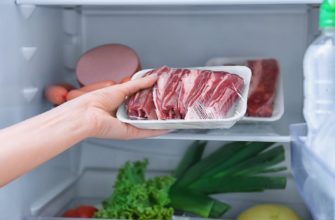 мясо в холодильнике